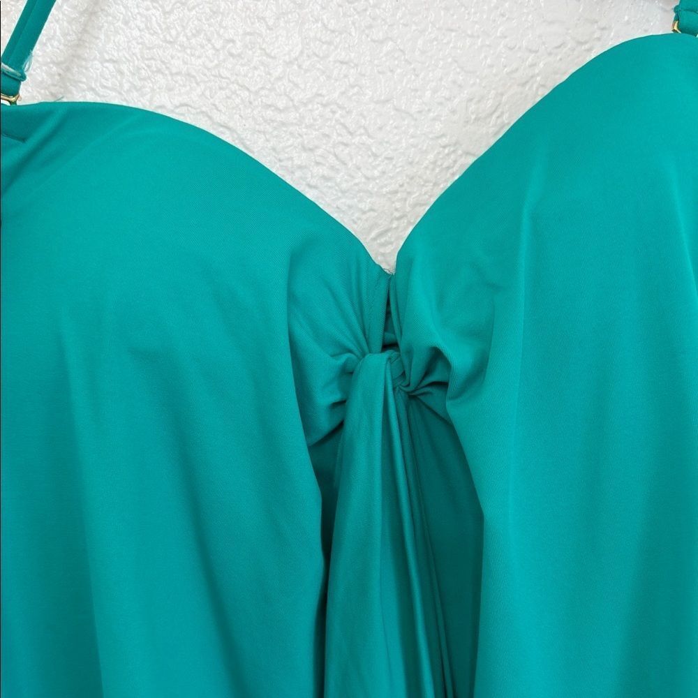 Ralph Lauren Y2K vacation Teal One Piece Swimsuit - Picture 5 of 10